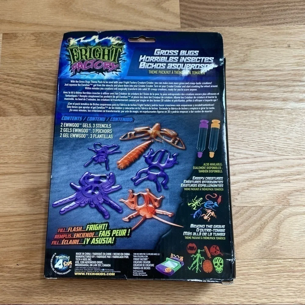 Fright Factory Gross Bugs Kit NEW Vintage Tech 4 Kids Squish